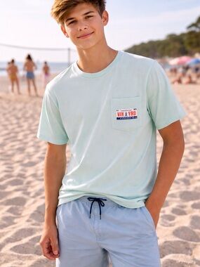Vineyard Vines 2013 Mint Graphic Back Logo Tee